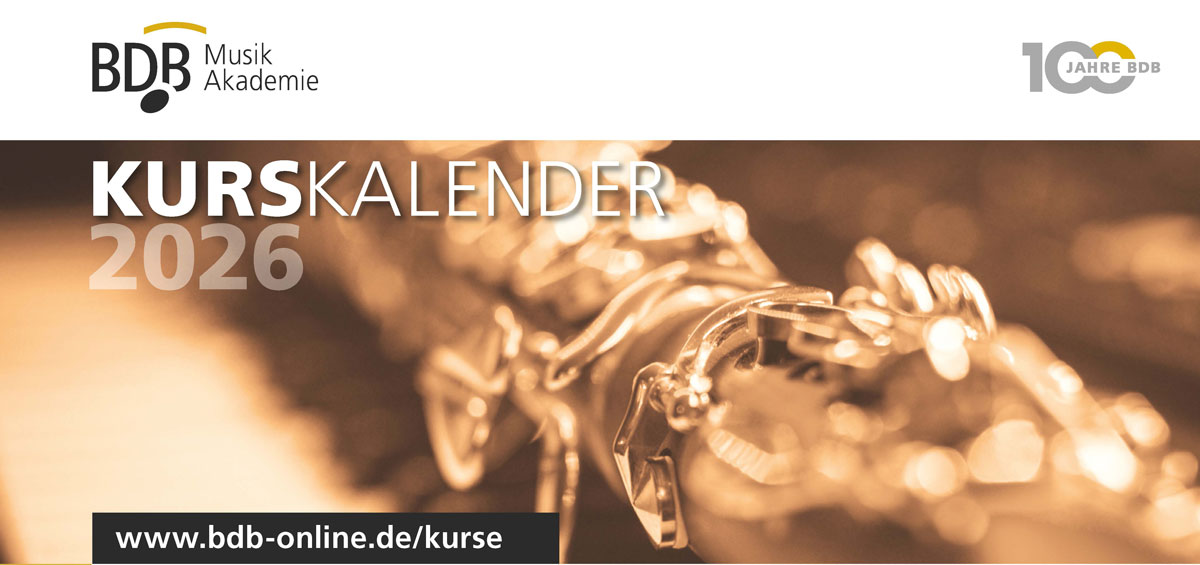 Kurskalender 2026 der BDB-Musikakademie